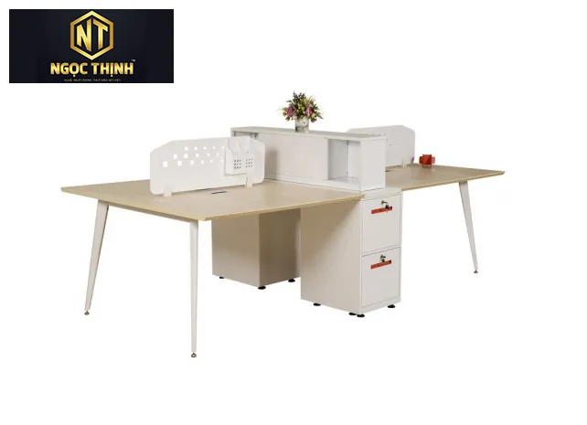 Tổng hợp các loại bàn cụm làm việc xu hướng của năm được sản xuất tại Nội Thất Ngọc Thịnh